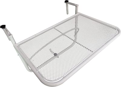 Balkon Hangtafel - Terras Tafel - Buitenruimte Optimaliseren - In Hoogte Verstelbaar - 60 x 565 x 45 cm - Wit