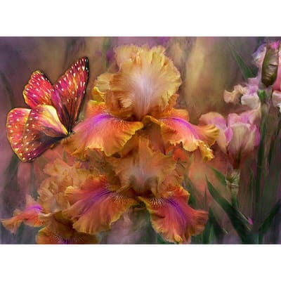5d diamant schilderij volledige ronde diamant borduurwerk kleur vreemde bloem strass drop shipping 20X30CM beige