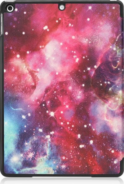 Hoesje - Geschikt voor Apple iPad 9 (2021) - 10.2 inch - 9e Generatie - Dun & Stevig - Trifold Bookcase - Hard Cover - Hardcover Book Case - Tablet Hoes - Galaxy