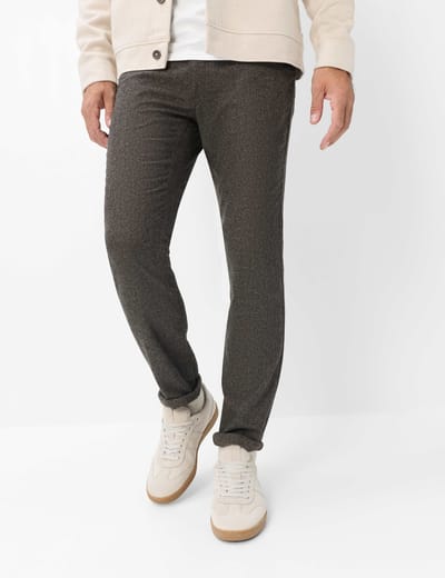 Brax Heren Jeans  Style CHUCK CHOCOLATE, donkerbruin, maat 33/32