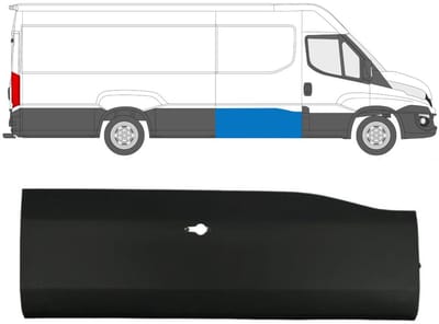 Zijlijst sierlijst voor Iveco Daily 2014-2019 / Rechts