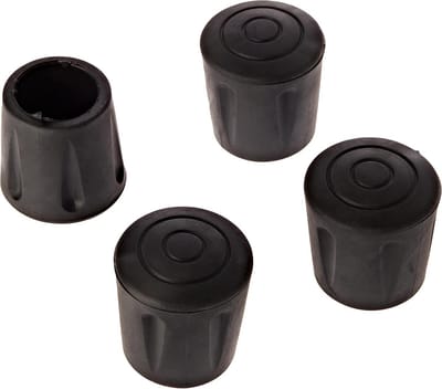 Rubber Stoelpoot Glijders - 4x Rond Vergader en Tafel Ondersteuners, Vloerbeschermers (22 mm)