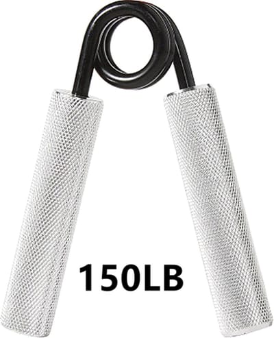 Knijphalter - Duurzame Alluminium en Stalen Knijphalter - Handknijper- Grijs Zwart - 150 lbs