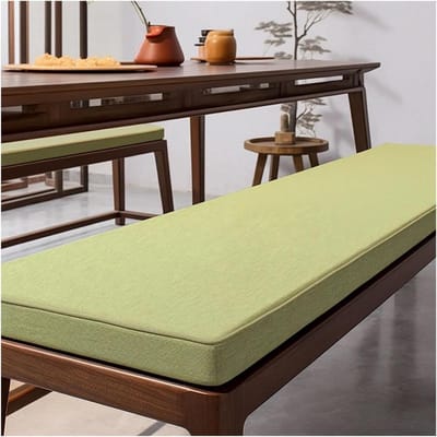 Bankkussen Tuin - Zitkussen Bank - Buiten Ontspannen - Antislip Ontwerp - 180 x 55 cm - Groen