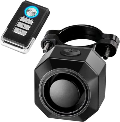 Vibratie Detectie Fiets Alarm met Afstandsbediening, 110 DB Draadloze Anti-Diefstal Bewegingssensor voor Elektrische Fiets, Motor en Scooter