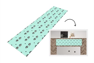 Keukenloper - Loper keuken - Meisjes - Ogen - Hartjes - Patronen - 200x50 cm - Keukenloper vinyl
