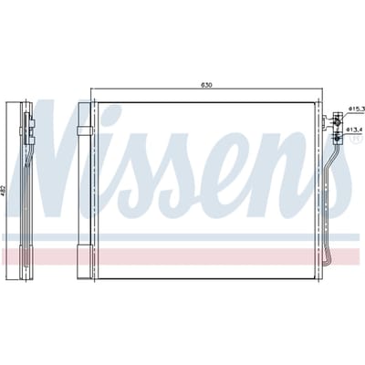 Condensor, airconditioning NISSENS 940370