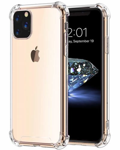 Ntech hoesje Anti Shock Back Cover Hoesje - Geschikt voor iPhone 11 Pro - Transparant