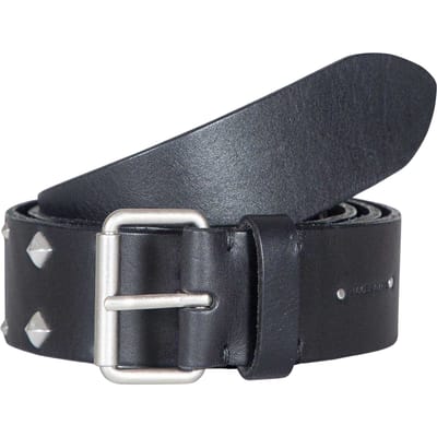 AllSaints Leren riem met studs (Zwart)