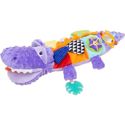 1 Stuk Schattig Bijtbaar Krokodil Pluche Speelgoed educatief speelgoed om de fijne motoriek van baby's te ontwikkelen ideaal cadeau voor zuigelingen pruim