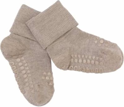 GoBabyGo antislip sokjes bamboe Sand 3-4 jaar