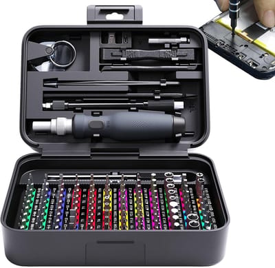 Schroevendraaierset - Bitset - Elektronica Reparatie - 108 Bits - 132-in-1 - Zwart
