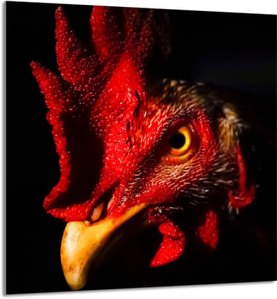 TMK ArtDeko Serie - Glazen Keukenpaneel - 60x65 cm - Kleurvol Ontwerp - Multifunctioneel
