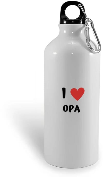 Hacebo® - I love opa waterfles - Opa - de liefste opa - verjaardag - cadeautje voor opa - opa artikelen - kado - geschenk - water fles - 400ML