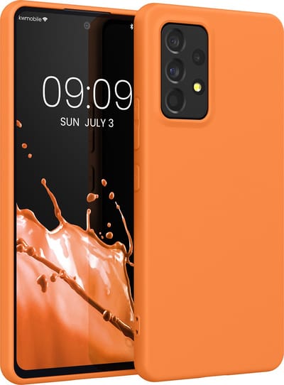 kwmobile telefoonhoesje geschikt voor Samsung Galaxy A53 5G - Hoesje voor smartphone - Back cover in fruitig oranje
