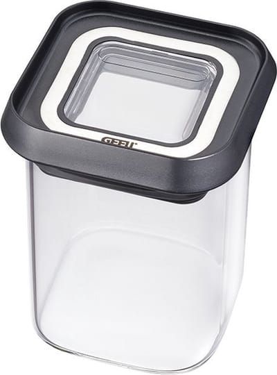 GEFU PANTRY Voorraadpot 180 ml – Glas/RVS – Luchtdicht – Voor Kruiden en Specerijen