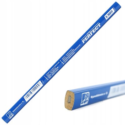Stalco Perfect - Potlood voor natte oppervlakken - 240 mm - HB - Blauw