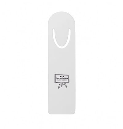 Hacebo® - Thankyou for helping me grow and learn metalen boekenlegger - Juf - Meester - Dankje voor helpen Bladwijzer boekenleggers - 12.7 cm x 3.2cm
