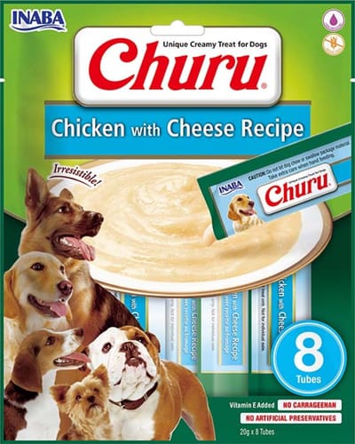Inaba Churu Hondensnack Chicken & Cheese - 8 x 20 gr