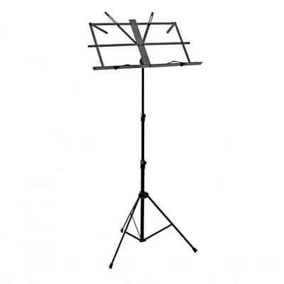 Muziekstandaard met Tas van Gear4music, Zwart