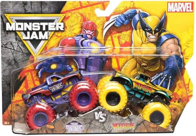 Hot wheels Monster Jam truck 2-pack The Sentinels & Wolverine - monstertruck 9 cm schaal 1:64