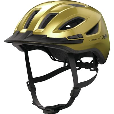 Fietshelm ABUS URBAN-I 4.0 honey yellow S - 51-55 cm - geel - Geschikt voor gebruik op elektrische fietsen - stadsfietsen - 250 g