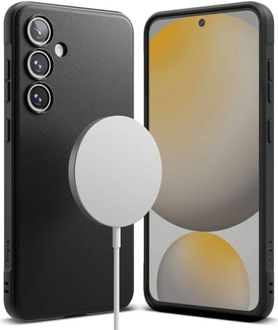 Ringke Onyx Magnetic | Hoesje Geschikt voor Samsung Galaxy S24 FE | Compatibel met MagSafe | Back Cover Flexibel TPU | Zwart
