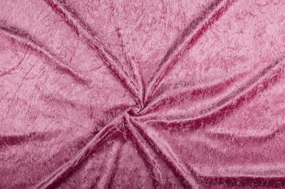Velours de panne stof - Oud roze 14 - 1 meter