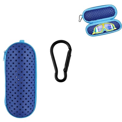 Zwembrilhoes- Zwembril Opbergdoos- Zwembrilhoes met afvoergat- Unisex zwembrilhoes- Reisbrilhoes-draagbare bescherming- Hardcase - Modieus-18x7.5cm-Voor zwembrillen