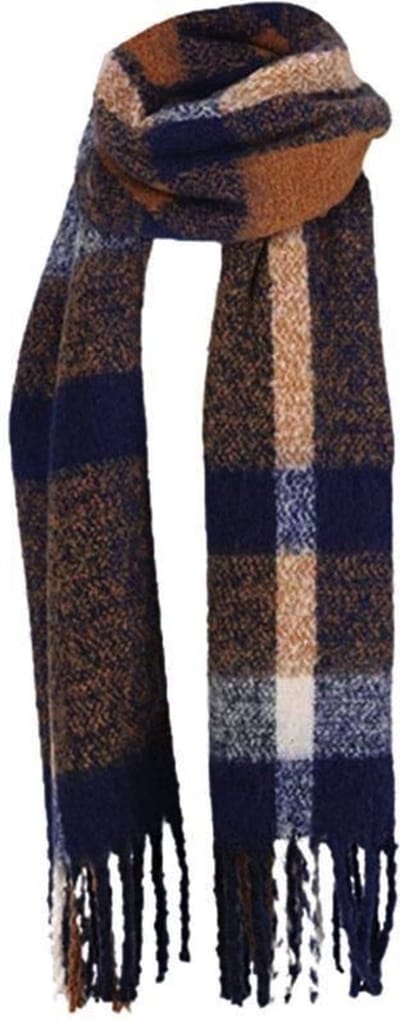 Winter Sjaal Dames Sjaal BlauwCamel