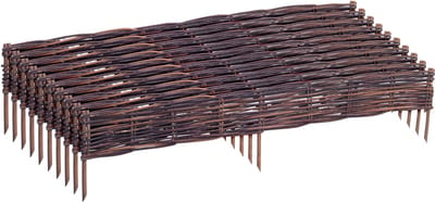 Borderrand - set van 10 - 10x100 cm - bruin