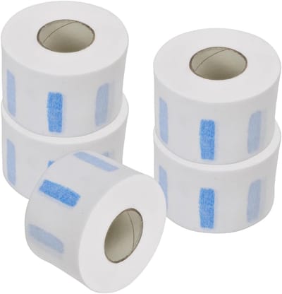5 Rollen Haarverf Strips voor Kappers, Zacht Nekbedekkend Papier, Knipbenodigdheden voor Vrouwen en Mannen, Professionele Haarverzorging
