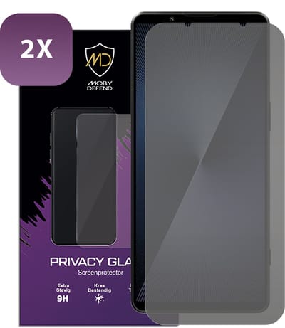2-Pack MobyDefend Screenprotectors - Geschikt voor Sony Xperia 1 VII - HD Privacy Glass Screensavers