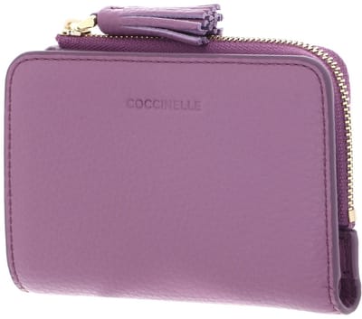 COCCINELLE Leren portemonnee Tassel Wallet Jellyfish paars