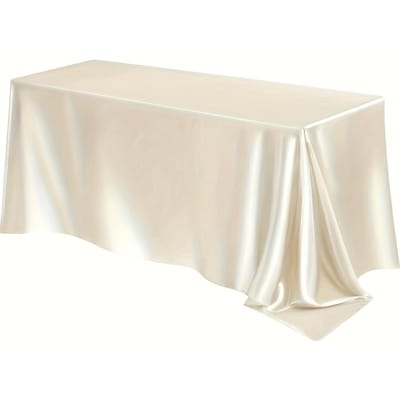 Bordeauxrood Satijnen Tafelkleed Zijdezacht Tafelkleed voor Kerstdiner Bruiloftsfeest Banketten Decoratie Vierkant Effen Glad 145x180cm