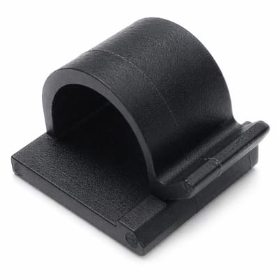 Kabelclips Draadclips Houders Pakket van 50 (16 mm, Zwart)