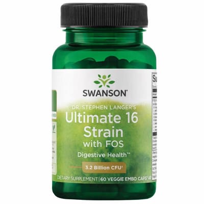 Swanson - Dr. Stephen Langer's Ultimate 16 Strain met 50 mg FOS - 60 Capsules - Voedingssupplementen