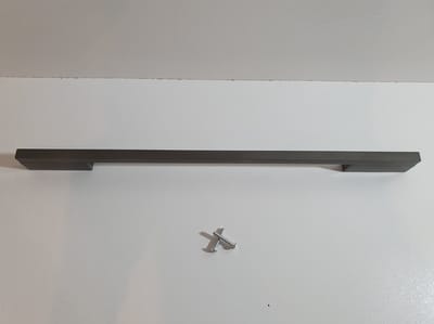Meubelgreep - Handgreep Grijs inclusief bevestigingsbouten| 38.5cm | Meubelhandvat | Landelijke greep | Industriële Keukengreep | Hand Grepen | Robuust | Deurgreep Staal | Metaal | Strak Meubelbeslag | schuifdeur | Handvat | Greep | Schuifdeurgreep |