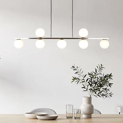 LumenXL Luxe hanglamp - melkwit glas - Syv