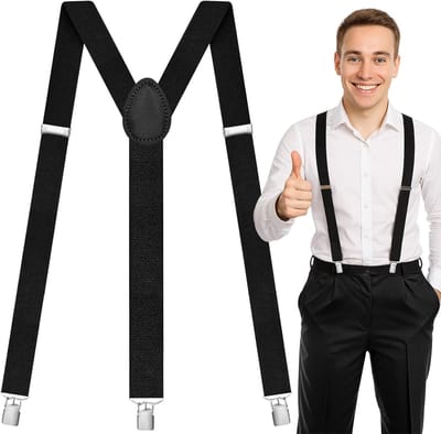 Brede 3.5 cm Schouderbanden voor Dames en Heren, Verstelbaar, Elastisch en Met Sterke Metalen Clips, One Size Geschikt voor Iedereen