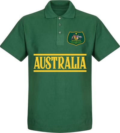 Australië Team Polo Shirt - Donkergroen - S