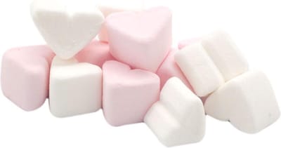 Mr Mallo marshmallow hartjes roze wit - 1kg