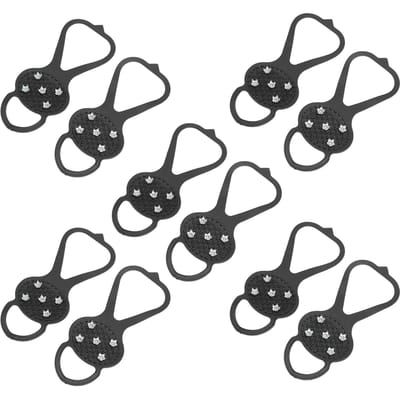 5 Paar IJs Sneeuw Tractie IJzers Antislip Overschoen Elastische Buitenband Gemakkelijk Aan Uit IJs Sneeuw Spikes