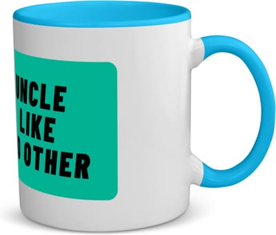 Akyol - uncle like no other koffiemok - theemok - blauw - Oom - geweldige oom - niemand anders - verjaardag - cadeau - kado - bedankje - geschenk - 350 ML inhoud