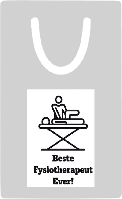 Hacebo® - Beste fysiotherapeut metalen boekenlegger - Beste fysiotherapeut - therapeut - cadeau Bladwijzer boekenleggers - 7.6 cm x 5cm