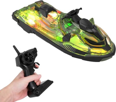 Op afstand bestuurbare boot - Waterspeelgoed raceboot - Waterpret beleven - Sterk 2.4 GHz signaal - 23 x 8.5 cm