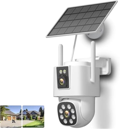 Beveiligingscamera - Buitencamera IP Camera - Huis Beveiligen - Dubbele Lens Dubbel Scherm - 10 x 10 x 10 mm