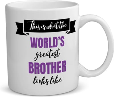Akyol - greatest brother looks like koffiemok - theemok - Broer - beste broer - verjaardagscadeau - verjaardag - cadeau voor broer - cadeau - kado - geschenk - gift - broer artikelen - 350 ML inhoud