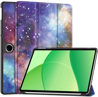 Coverup Tablethoes geschikt voor OPPO Pad SE Hoesje - Tri-Fold Book Case met Wake/Sleep - Galaxy
