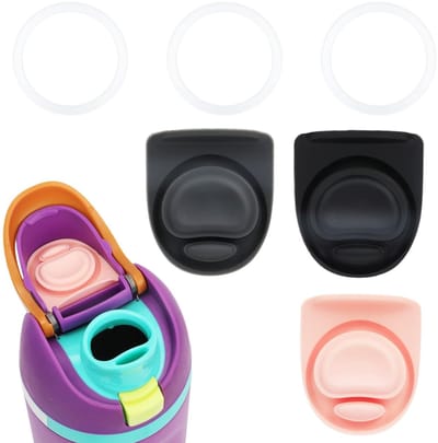 Dailygoods- Afdichtingsringen Lekbestendig - Siliconen Stoppers - 3 Stuks - O Afdichtingsringen 6,8 cm - Silicone Stoppers 4,3x3,7 cm - BPA-Vrij - Waterflesaccessoires